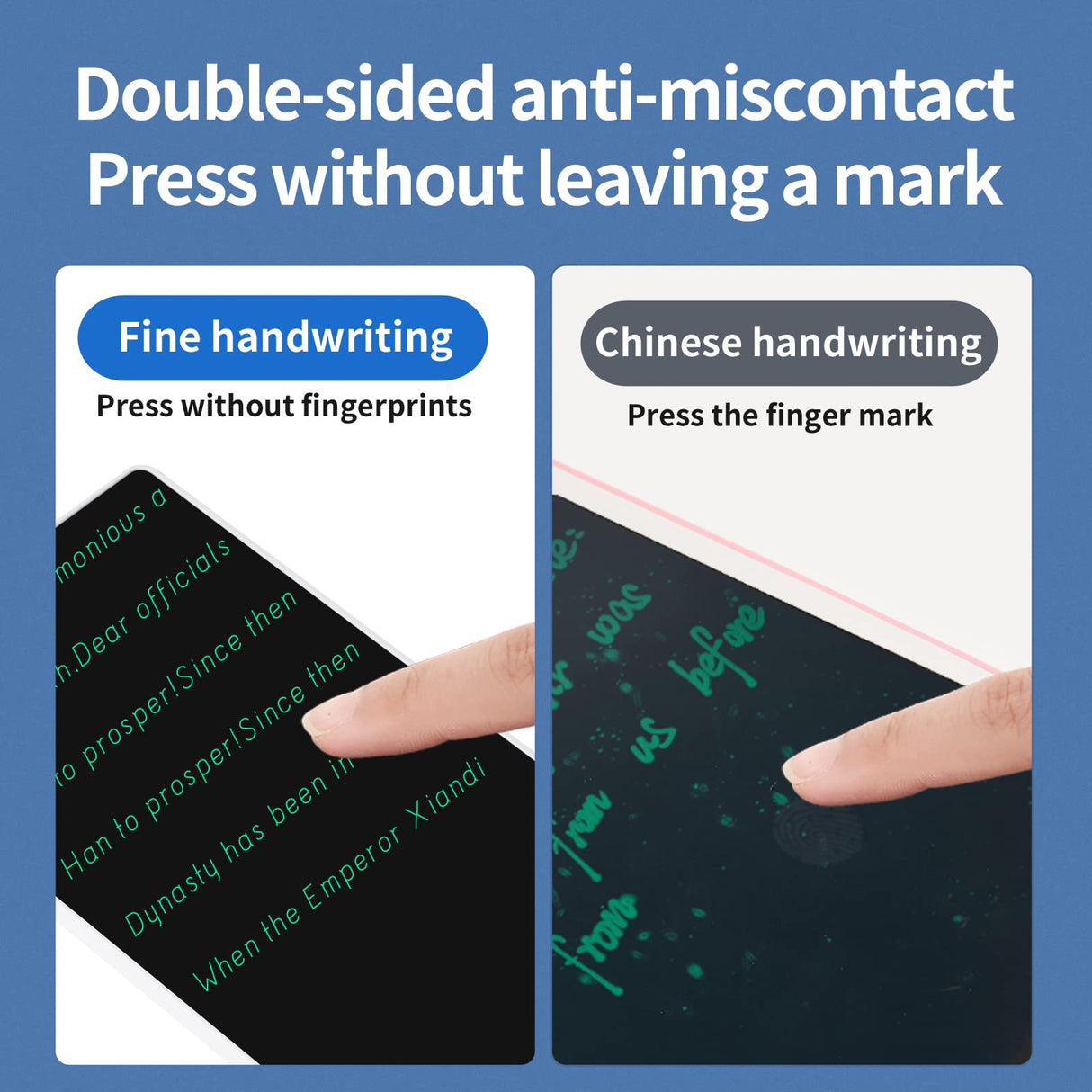 Mini LCD Writing Tablet, 6.5in Double Display Erasable Reusable Electronic Drawing Pads, Electronic scratchpad for Kids and Adults(Black Amoretti Sonnet