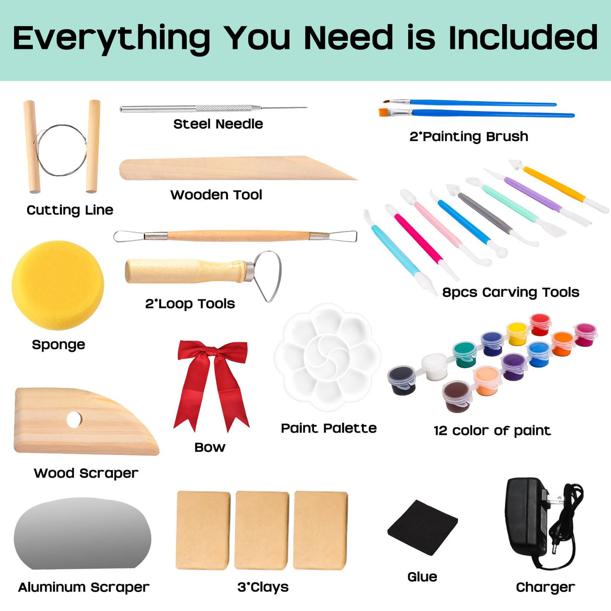 Pottery Wheel,Mini Pottery Wheel for Kids,Kids Pottery Wheel kit,Ages 4-8 Crafts Kits for Kids Ages 8-12,Sculpting Clay Tools & Arts Supplies Arts GRACELOOK