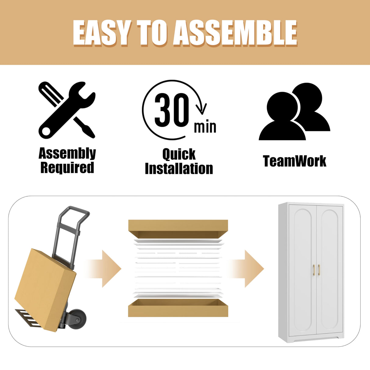 MetalMax 71" Tall Metal Storage Cabinet, Armoire Wardrobe Closet with Hanging Rod, Metal Clothing Storage Cabinets, White Bedroom Armoires with Adjustable Shelves, Steel Closet Cabinet for Bathroom MetalMax