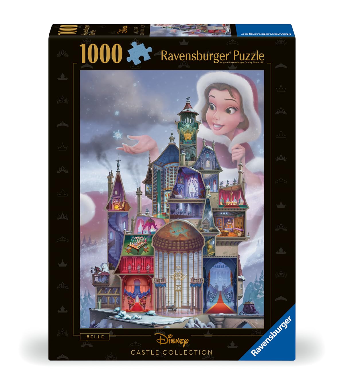 Ravensburger Disney Castle Collection: Belle 1000 Piece Jigsaw Puzzle for Adults - 12000262 - Handcrafted Tooling, Made in Germany, Every Piece Fits Together Perfectly Ravensburger