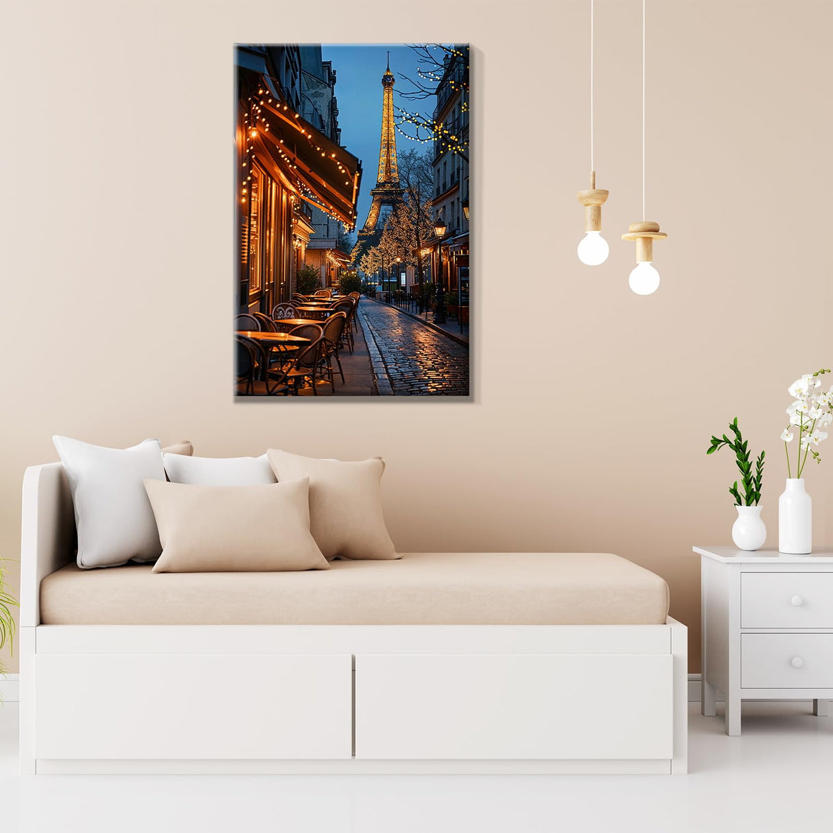 JOOZ Paint by Numbers Kit for Adults with Frame Eiffel Tower Paint by Number with Easel City Street Scene Adult Paint by Number Kits DIY Oil Painting Kits for Gift Home Wall Decor 7.87x11.81 Inch JOOZ