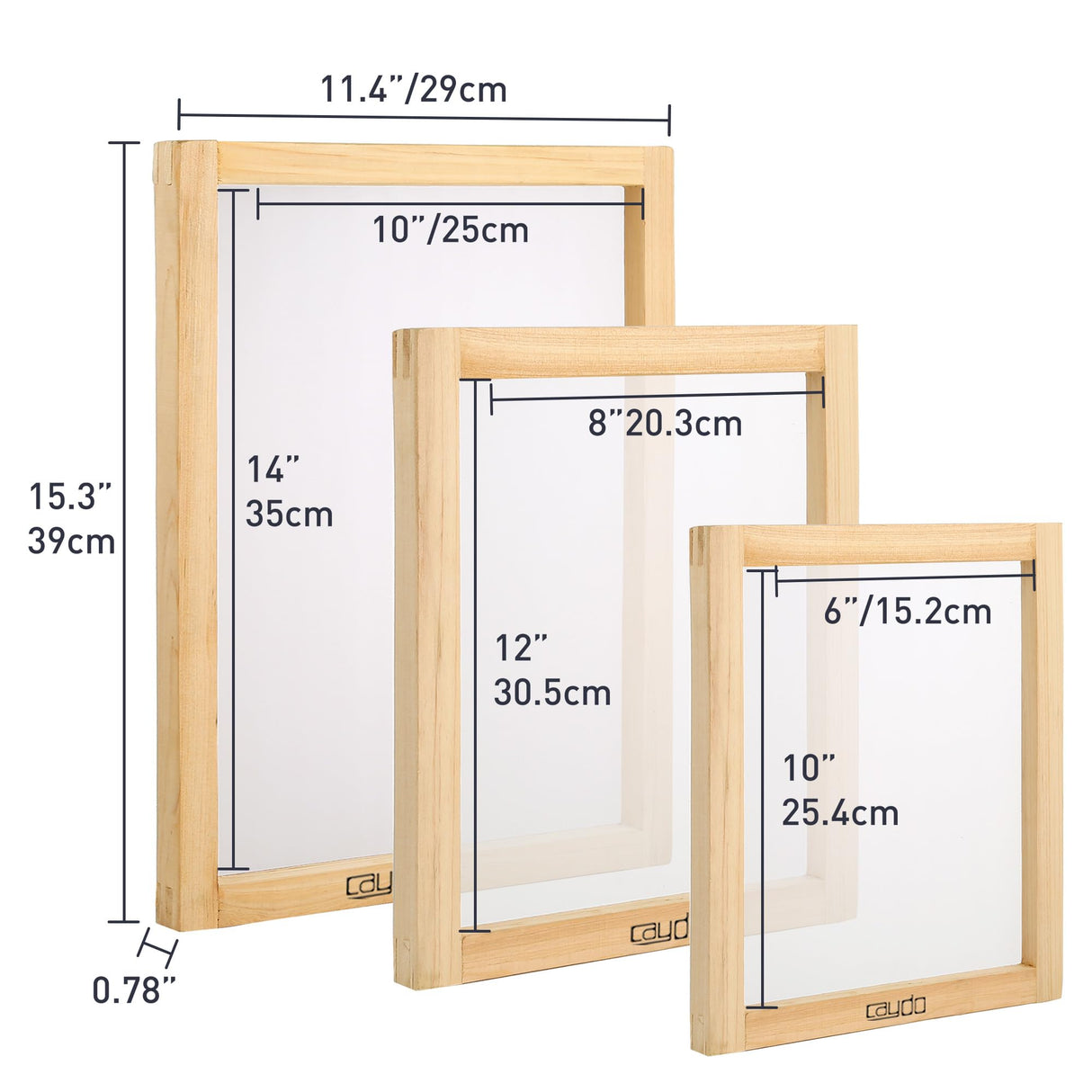 Caydo 66 PCS All-in-One Screen Printing Kit - 50W LED UV Exposure Screen Printing Light, Screen Printing Ink, Screen Printing Photo Emulsion, Instructions Caydo