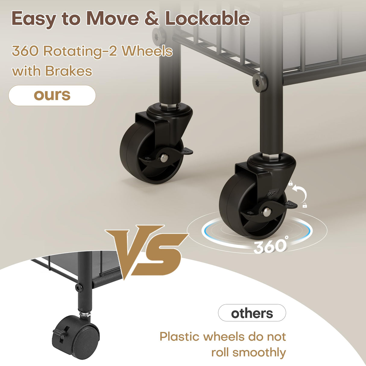 Qiaoxuan 6 Tier Slim Storage Cart with Wheels, Metal Mobile Shelving Unit Organizer Utility Cart for Office Bathroom Kitchen Laundry Room Narrow Places (6inches) Qiaoxuan