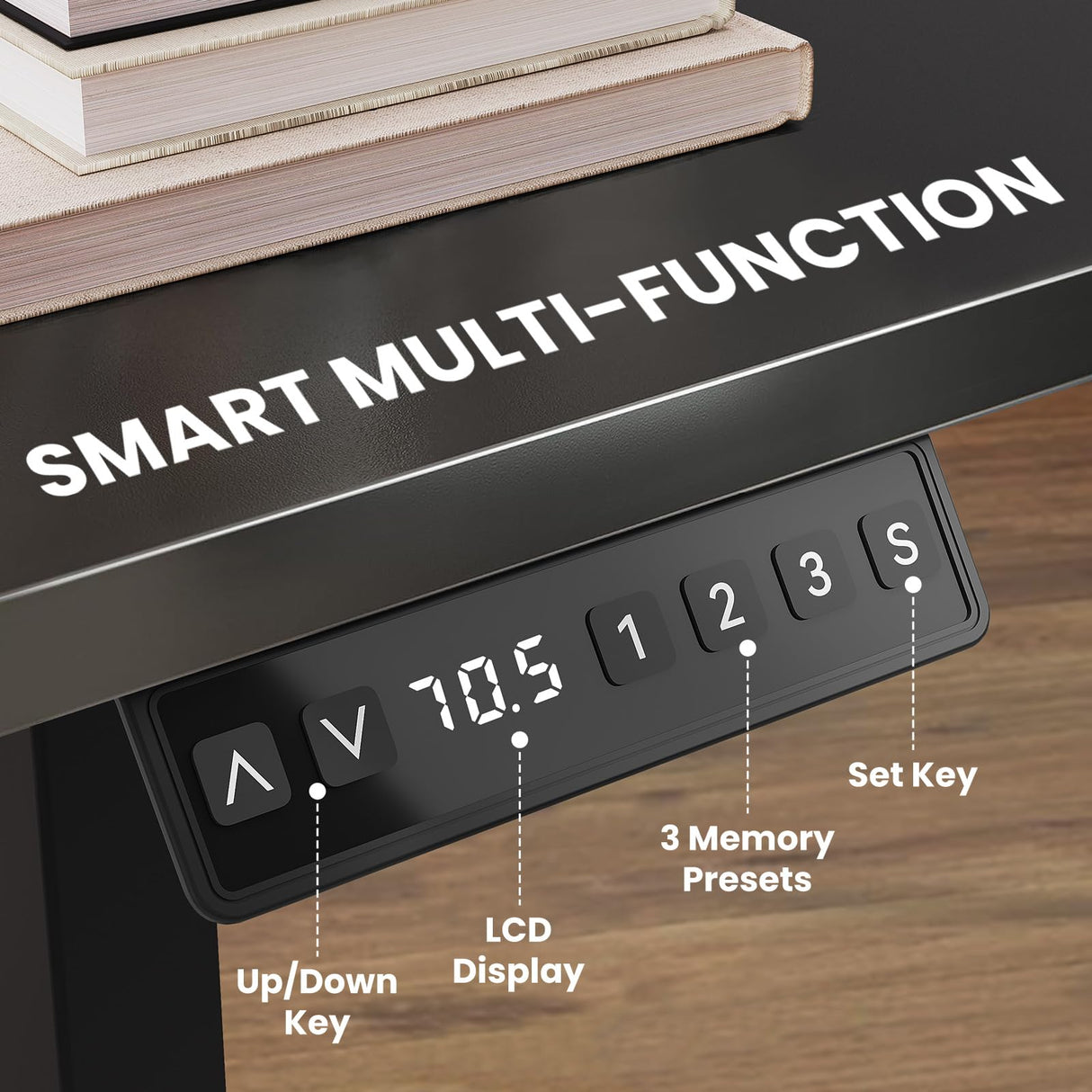 Win Up Time Electric Standing Desk Whole Piece Desktop Height Adjustable Desk- Standing Computer Desk, Sit to Stand Desk, Electric Stand Up Desk on Wheels Win Up Time