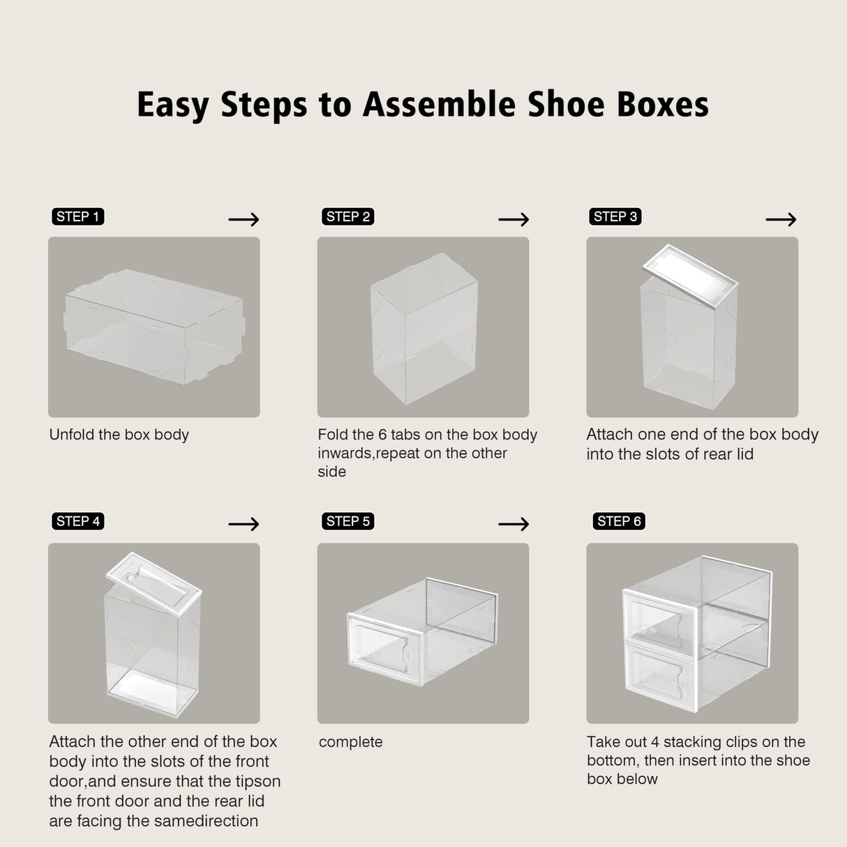 SEE SPRING X-Large Shoe Storage Box Fit Size 11, Clear Plastic Stackable Shoe Organizer for Closet, Space Saving Foldable Shoe Rack Sneaker Container Bin Holder, 12 Pack Clear SEE SPRING