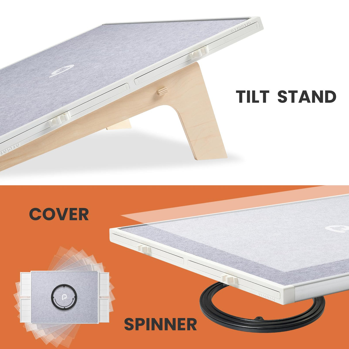 1500 Pieces Rotating Puzzle Board with Drawers and Cover, Dual-Sided 35âx27âPortable Jigsaw Puzzle Table,Tilt&Lazy Susan,Gift for mom Adults pita-pita