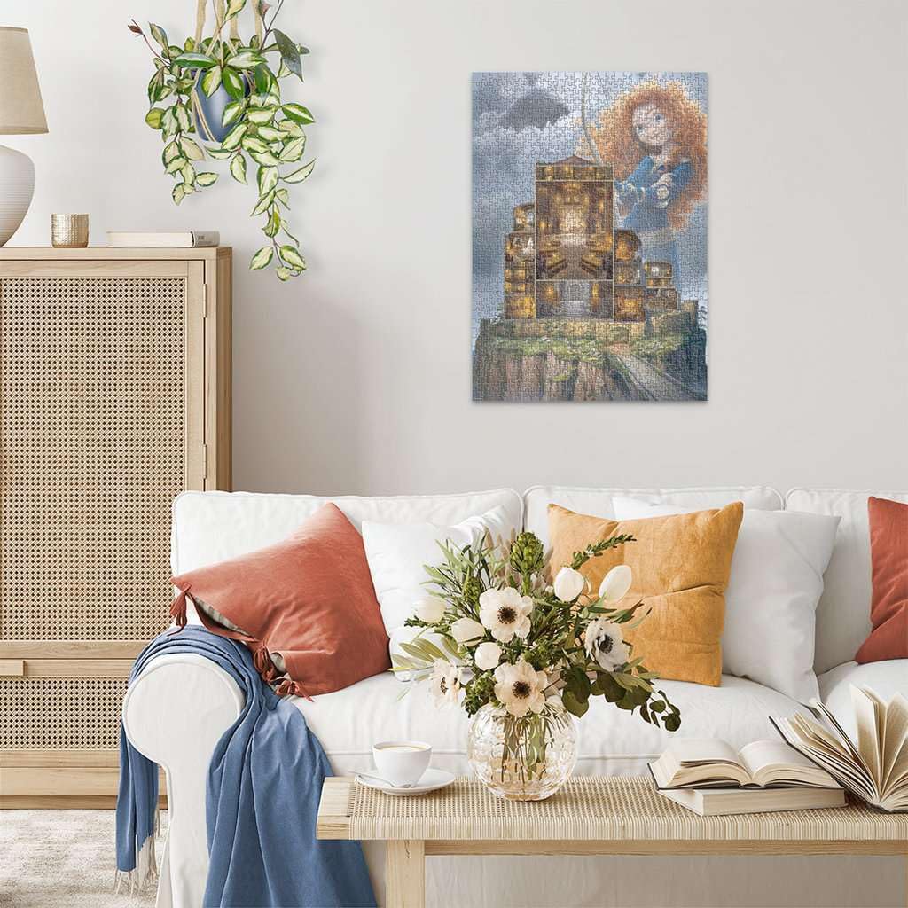Ravensburger Disney Castle Collection: Merida 1000 Piece Jigsaw Puzzle for Adults | Unique Softclick Technology | Vibrant, Glare-Free Imagery | Perfect for Relaxation & Bonding Time Ravensburger