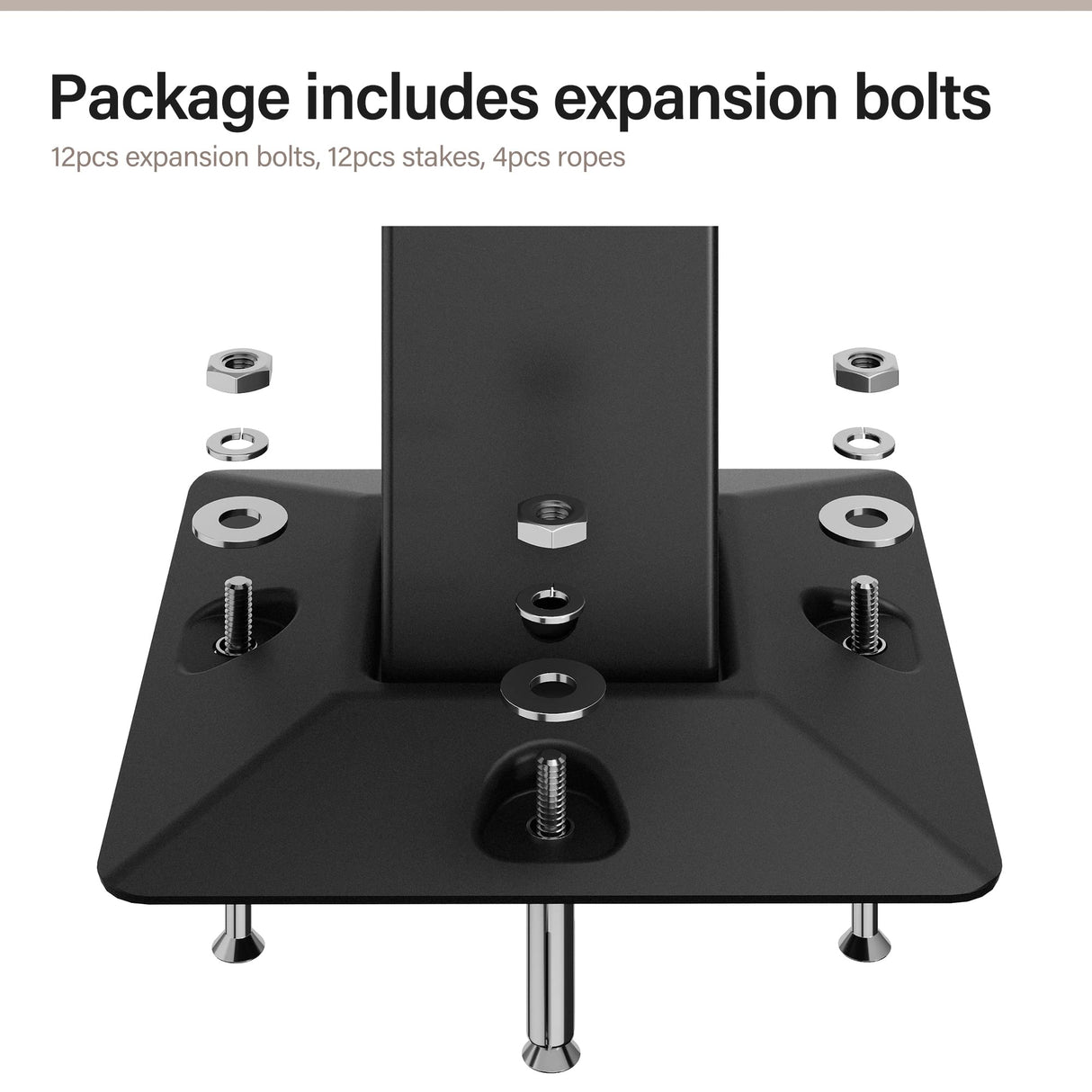 LAUSAINT HOME Outdoor Patio Gazebo 8'x8' with Expansion Bolts, Heavy Duty Gazebos Shelter Party Tent with Double Roofs, Mosquito Nettings and Privacy Screens for Backyard, Garden, Lawn, Khaki LAUSAINT HOME