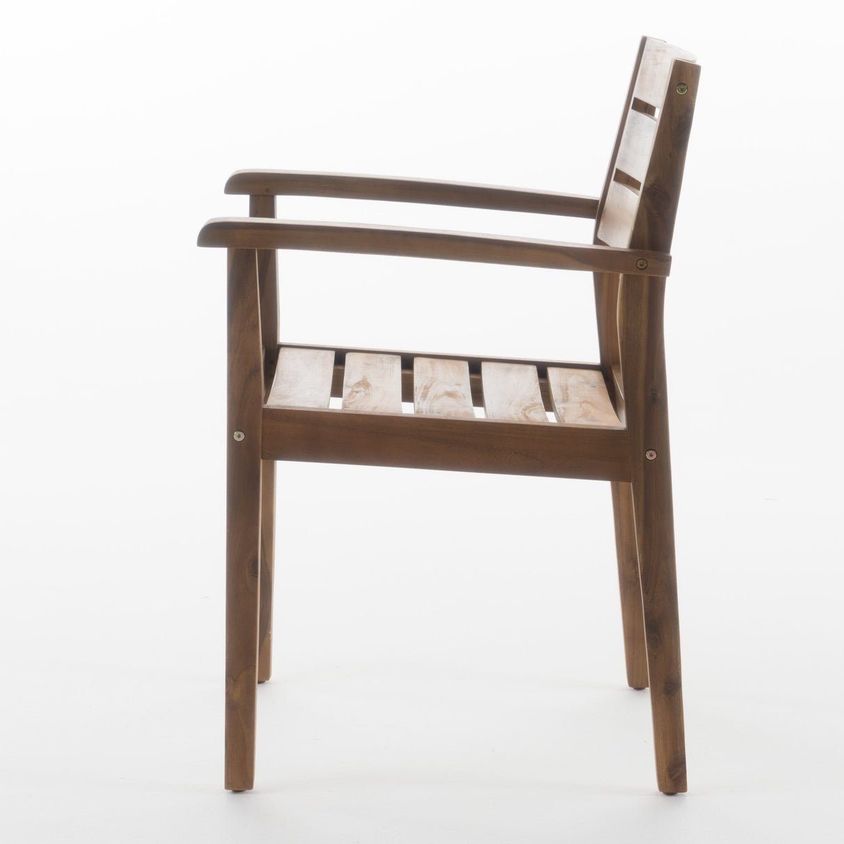 Christopher Knight Home Stamford Outdoor Acacia Wood Dining Chairs, 2-Pcs Set, Teak Finish Christopher Knight Home