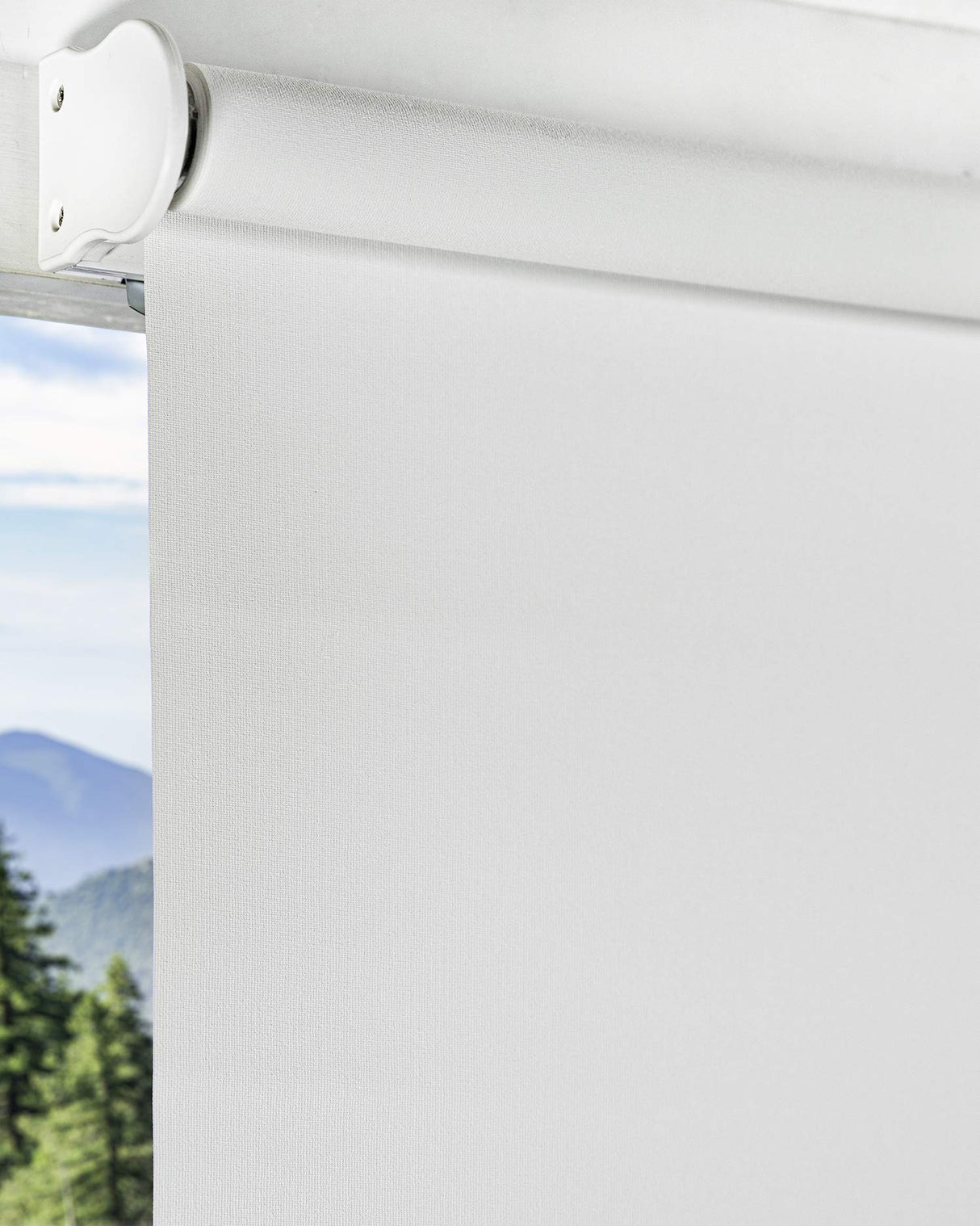 CHICOLOGY Roller Window Shades , Window Blinds , Window Shades for Home , Roller Shades , Window Treatments , Window Blinds Cordless , Door Blinds , Byssus White (Blackout), 30"W X 72"H CHICOLOGY