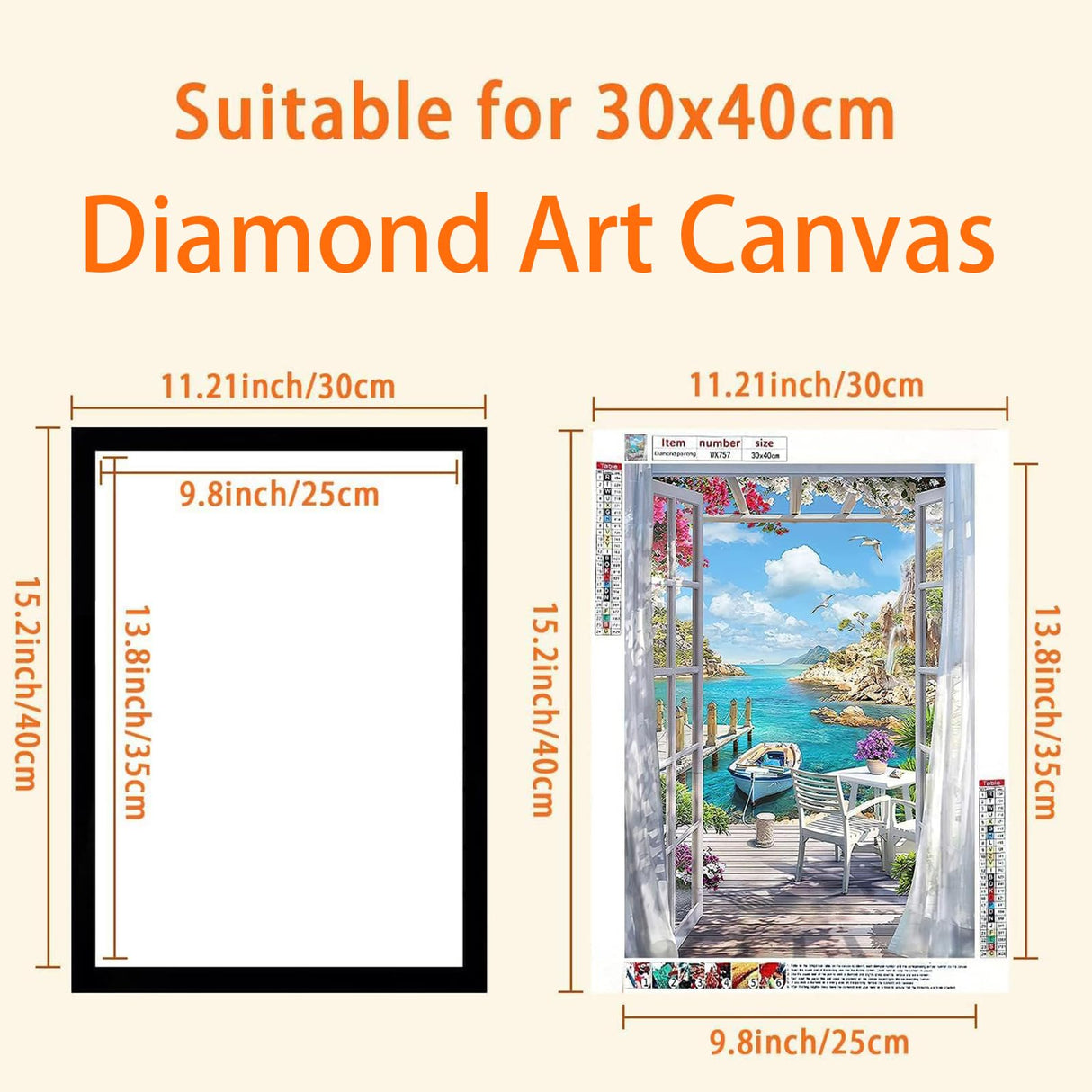 Diamond Art Frame 12x16 Inch - Diamond Painting Frames 30x40 cm Painting Suitable for 10x14in(25*35cm) Picture, Magnetic Diamond Frame, Suitabble Frames Painting for Wall Window Door - 6 Pack (Black) Majreey
