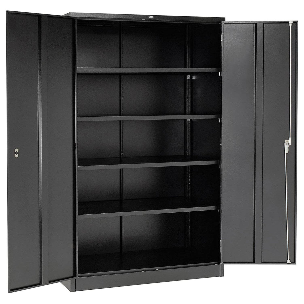 Global Industrial Assembled Storage Cabinet, 48x24x78, Black Global Industrial