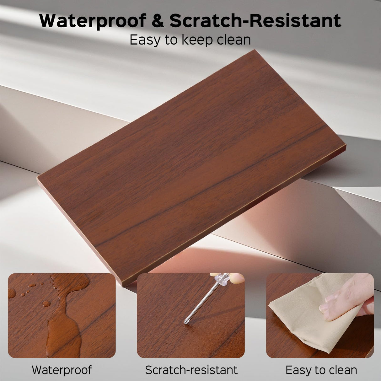 8-Tier Tree Bookshelf with Drawer, Tall Wood Bookcase for Small Spaces, Compact Floor Standing Shelf for Books, CDs & Decor, Tip-Resistant Design, Space-Saving Shelf for Living Room, Bedroom, Office LOVEWE