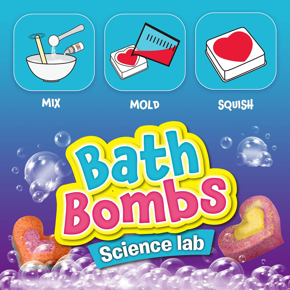 XXTOYS Bath Bombs Science Lab - Create 10 Baths Bombs, Bath Toys for Kids - Great Gifts for Girls Age 8-12, Crafts Kit for Girls, Spa Kit for Girl XX