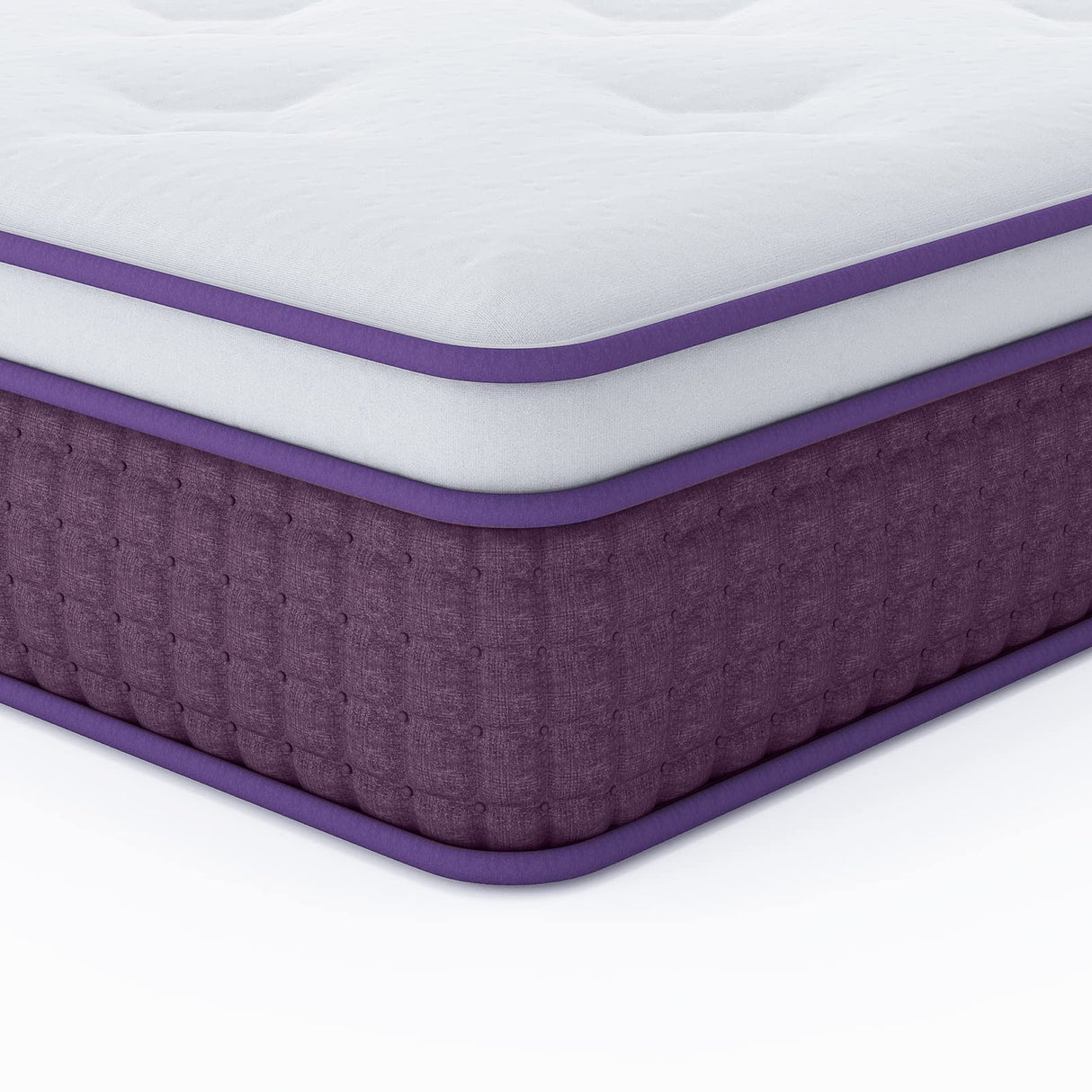 Full Mattress, 10 Inch Hybrid Full Mattress, Full Size Mattress in a Box, Plush Foam Mattress with Individually Pocketed Coils, Motion Isolation for Pressure Relief, Medium Soft REGOSS