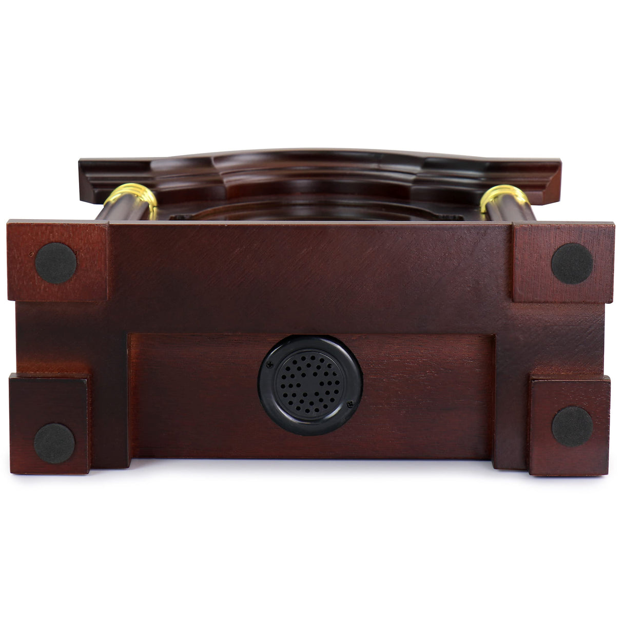 Bedford Clock Collection Redwood Mantel Clock with Chimes Bedford Clock Collection