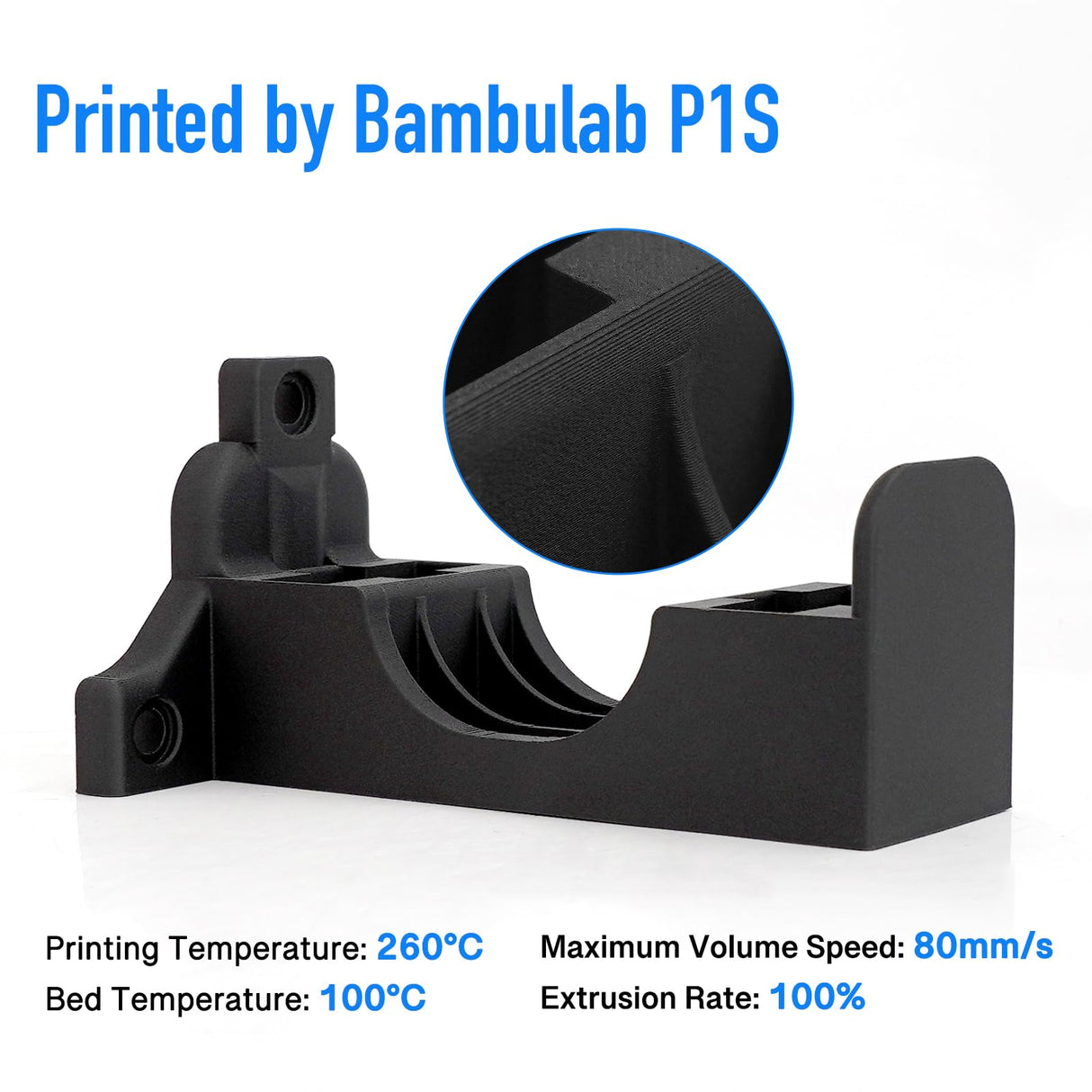 yxpolyer Nylon Carbon Fiber Filament PA12-CF 3D Printing Filament 500g with AMS-Compatible PC Heat-Resistant Spool yxpolyer