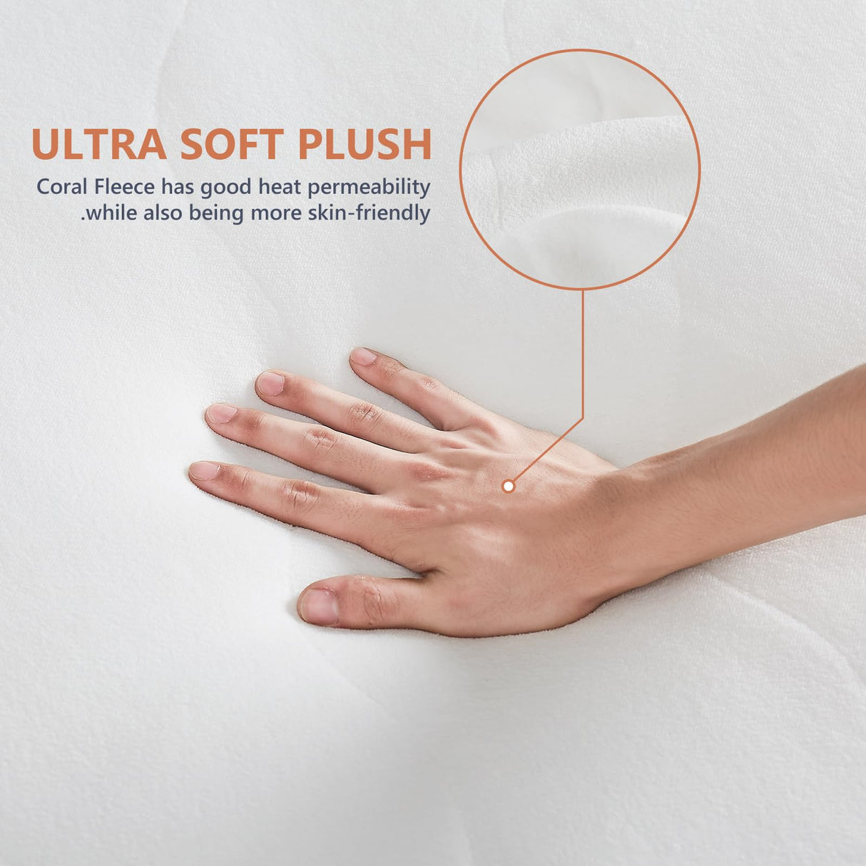 Homemate Heated Mattress Pad California King Size, 5 Heated Setting Coral Fleece Electric Mattress Pad King, Bed Warmer with Dual Controller & Auto Off 10 Hours, Fit Up to 21 Inch, 84"x72" Homemate