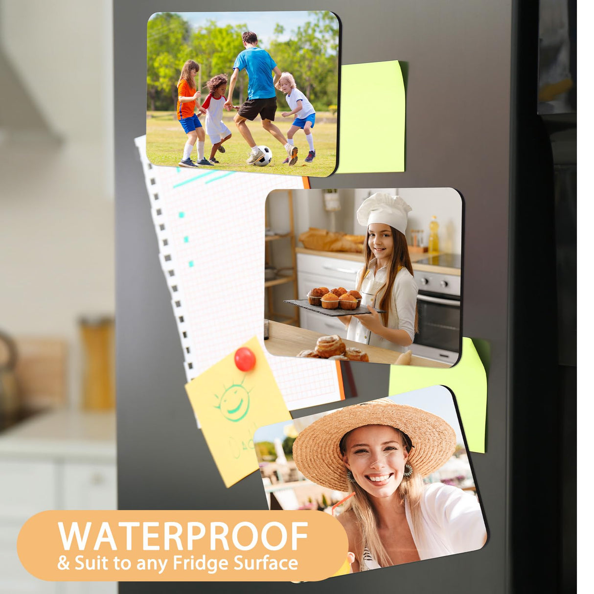 Flutesan 32 Pcs Large Sublimation Magnet Blanks Personalized Refrigerator Sublimation Blanks Include 16 Rectangle Blanks 16 Fridge Magnets for Office Kitchen Microwave Car Wall Decoration (5 x 7 Inch) Flutesan