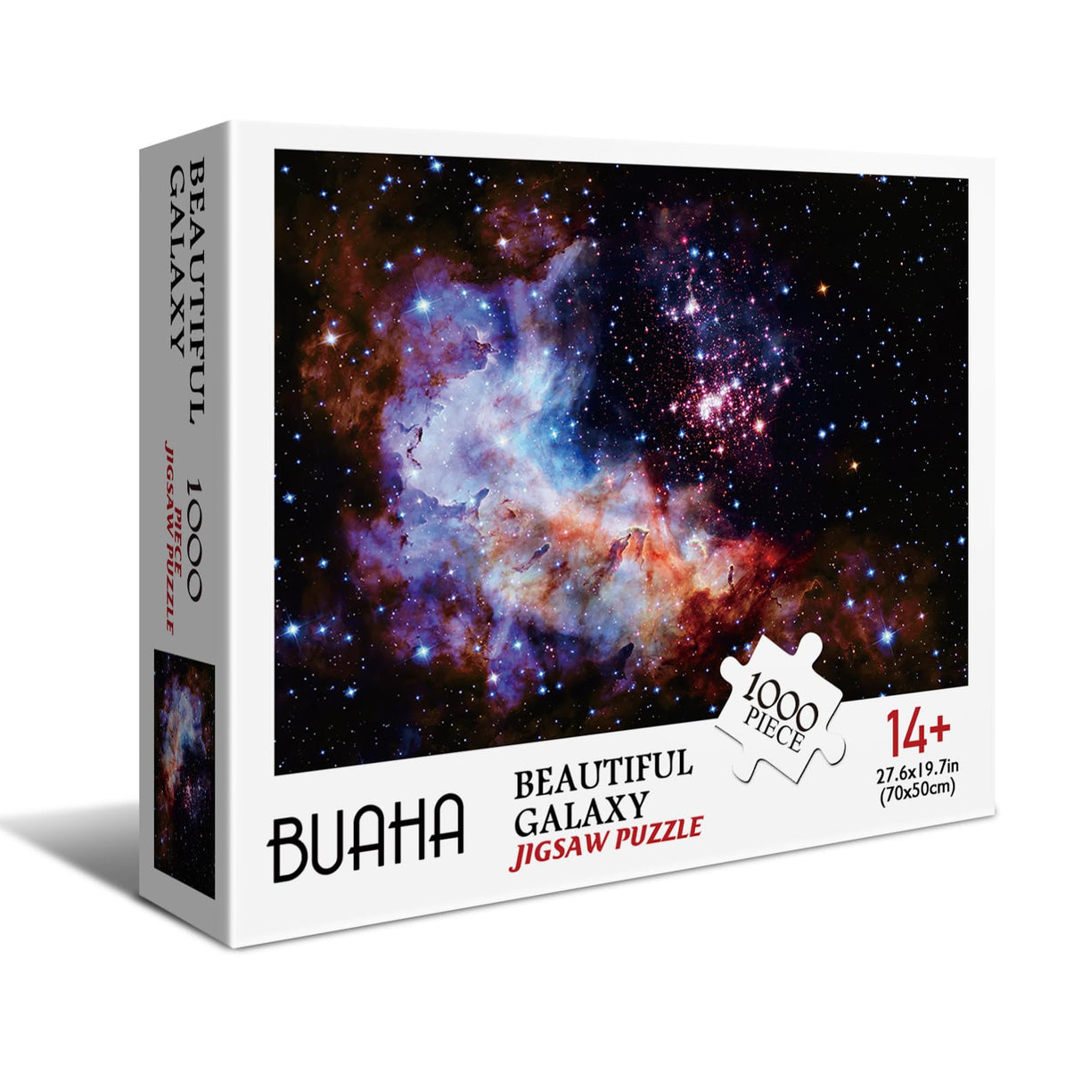 BUHAH Galaxy Jigsaw Puzzles Space Puzzle 1000 Pieces for Adults Solar System Jigsaw Puzzle Universe Puzzles Hubble Messier 2 Planet Star Nebula Picture Puzzles as Family Decorate BUAHA