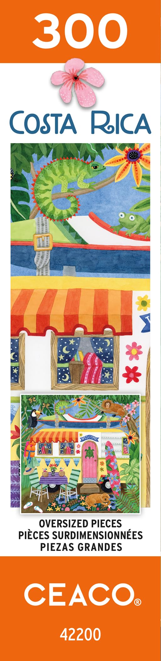 Ceaco - Happy Camper - Costa Rica - 300 Piece Jigsaw Puzzle Ceaco