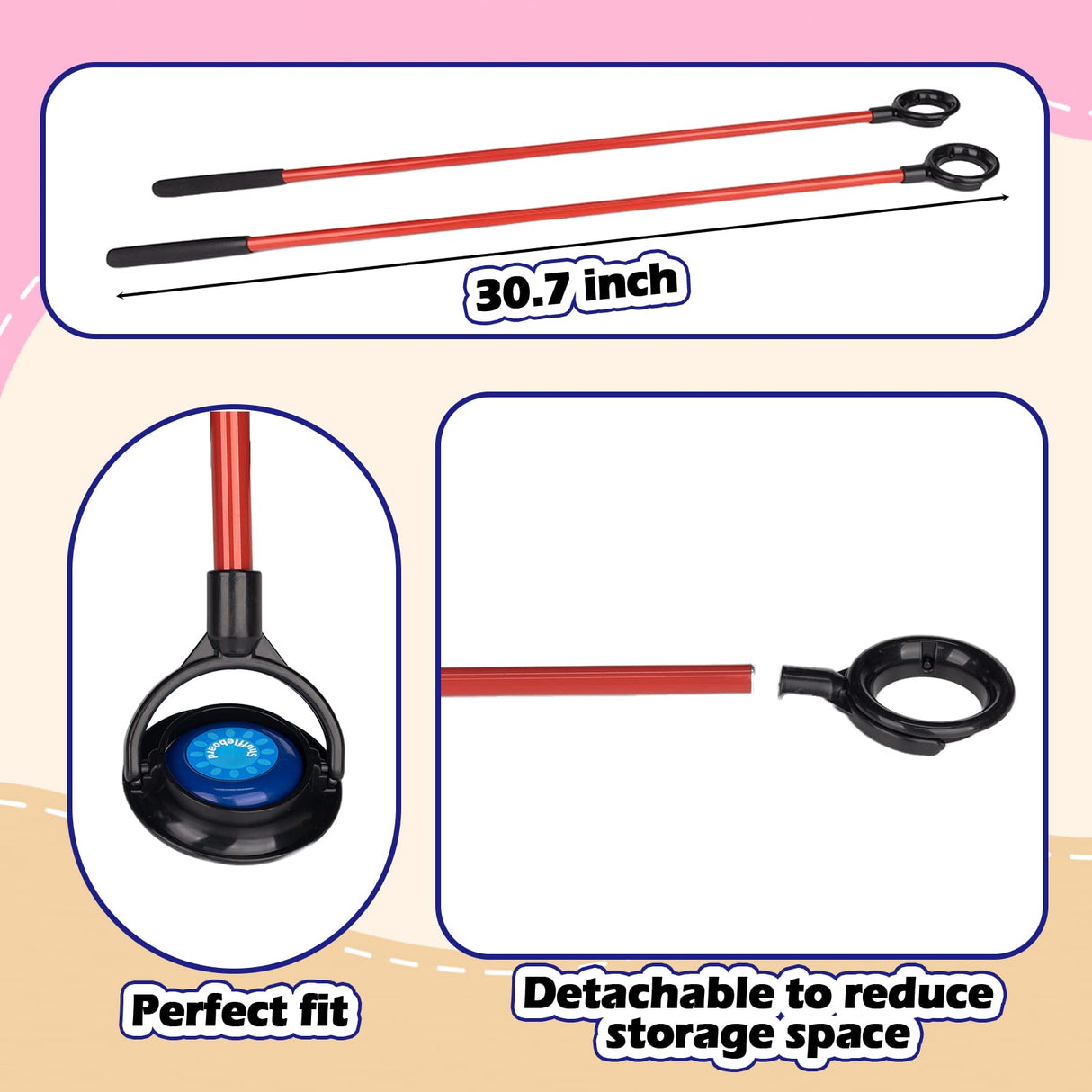 JstFrU Portable Indoor Shuffleboard Table Game, Curling Game and Bowling Game 3 in 1 Board Game Set,with 11.7 Foot Game Mat,2 Cues,8 Curling Rocks,6 Bowling Pins,Fun Family Game JstFrU