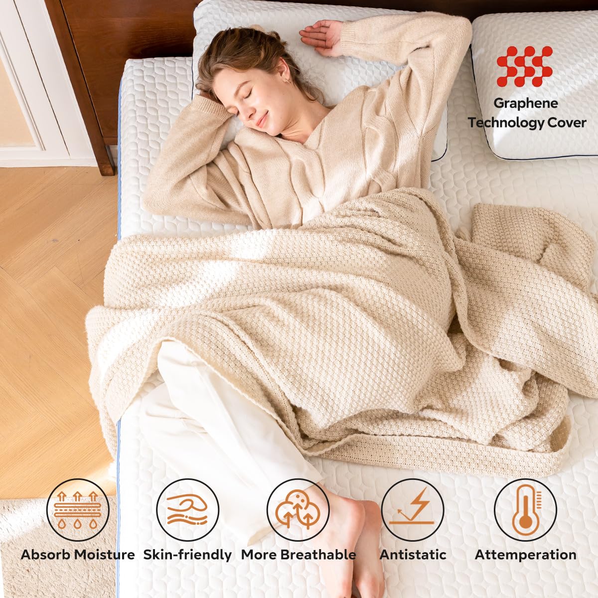 Cooling Gel Memory Foam Mattress Made in USA,Hybrid Mattress with Breathable Cover,Twin Bed Mattress in a Box,Pressure Relieving,CertiPUR-US Certified (6 Inch, Twin) Gelsea