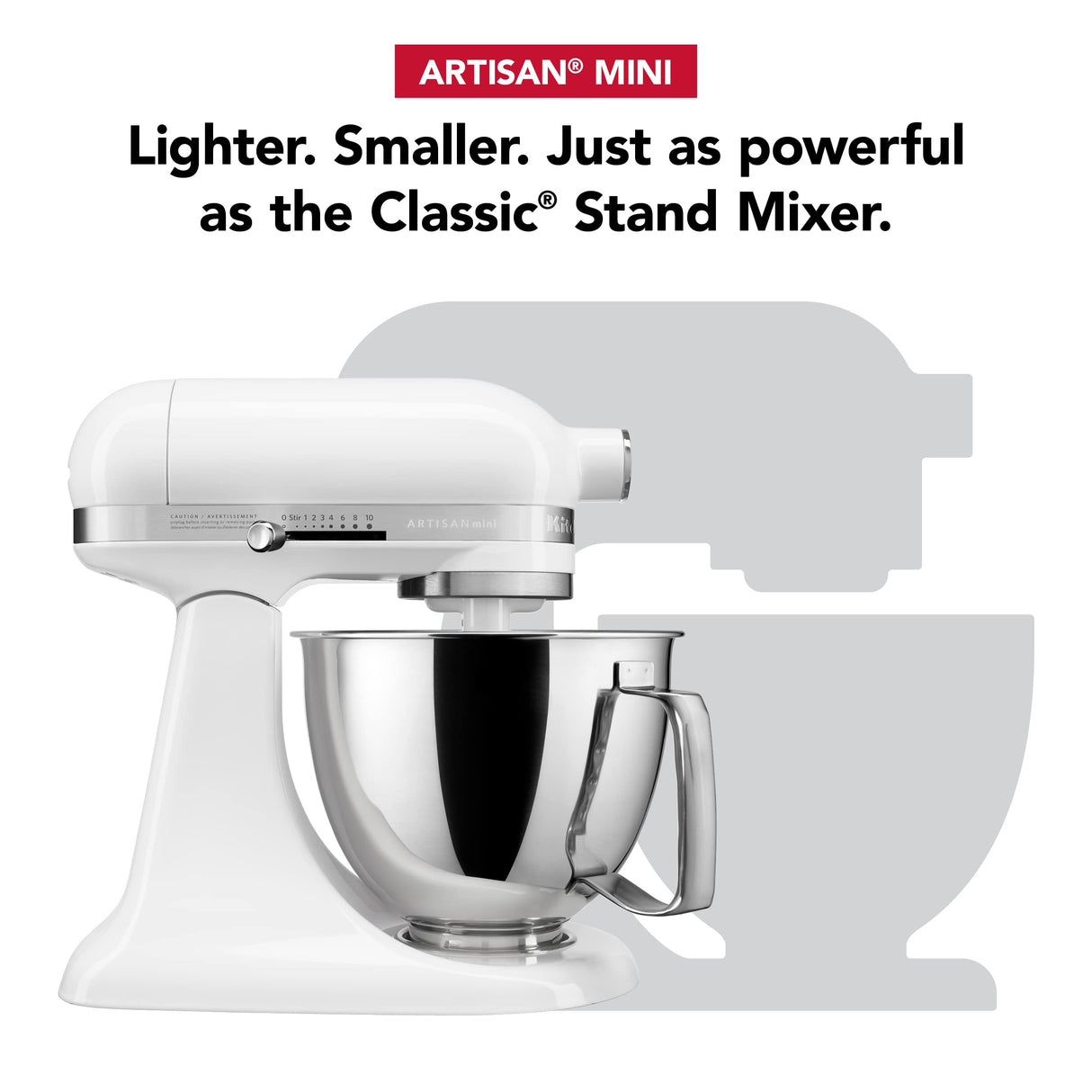 KitchenAid Artisan Mini 3.5 Quart Tilt-Head Stand Mixer - KSM3316X - White KitchenAid