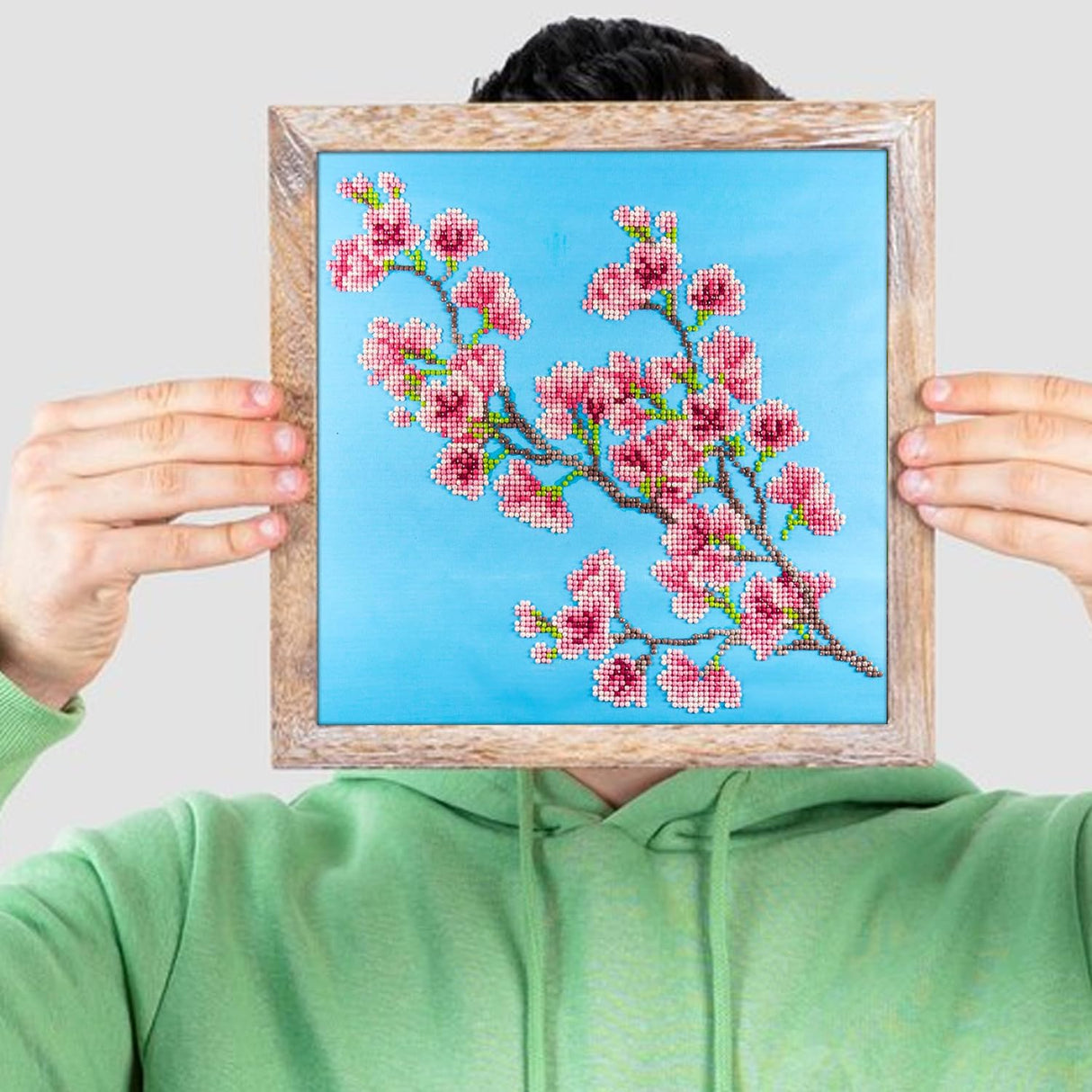 DIAMOND ART BY LEISURE ARTS Diamond Painting Kits for Adults 12"X12" Intermediate Cherry Blossom, Full Drill, Art Kits, Dimond Art, for Adults, Kit DIAMOND ART BY LEISURE ARTS