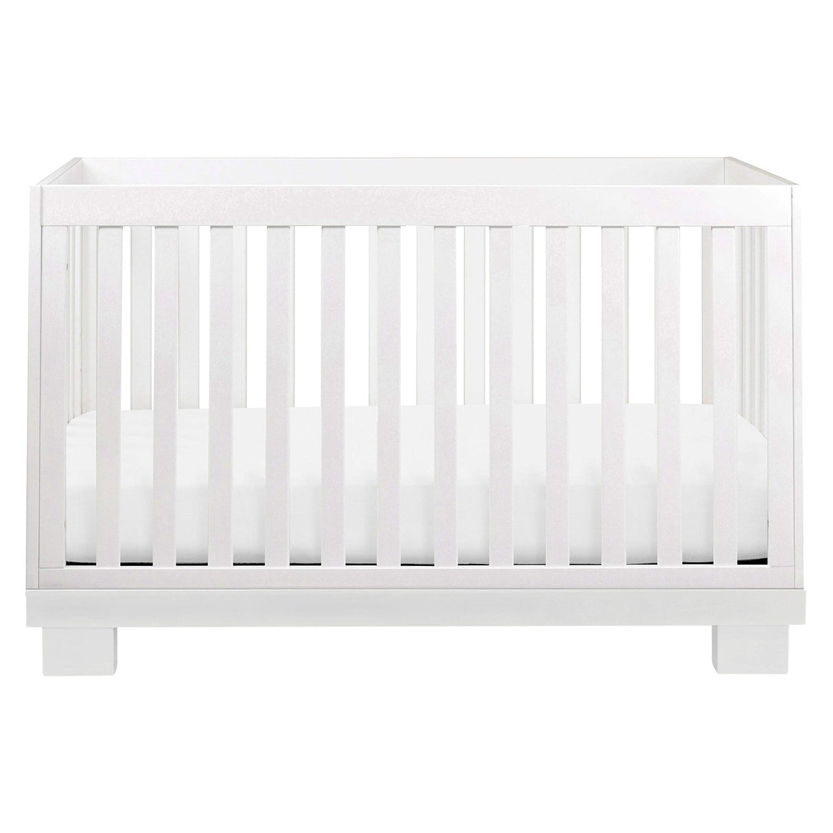 Babyletto Modo 3-in-1 Convertible Crib with Toddler Bed Conversion Kit in White, Greenguard Gold Certified babyletto