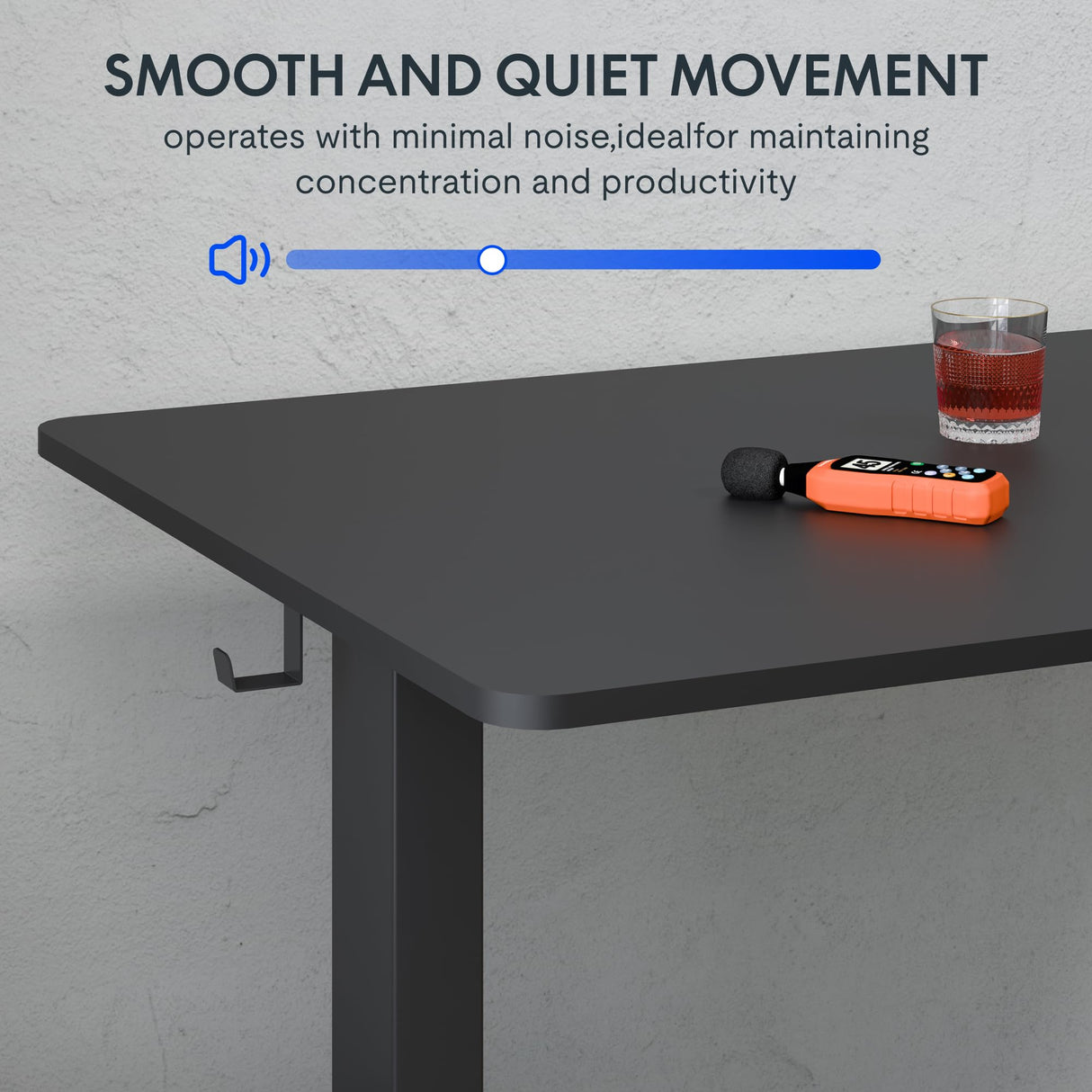 FLEXISPOT One-Piece Electric Standing Desk, 60 x 24 Inches Adjustable Desk with Seamless Desktop, Memory Controller Height Adjustment (Black Frame + Black Desktop, 2 Packages) FLEXISPOT