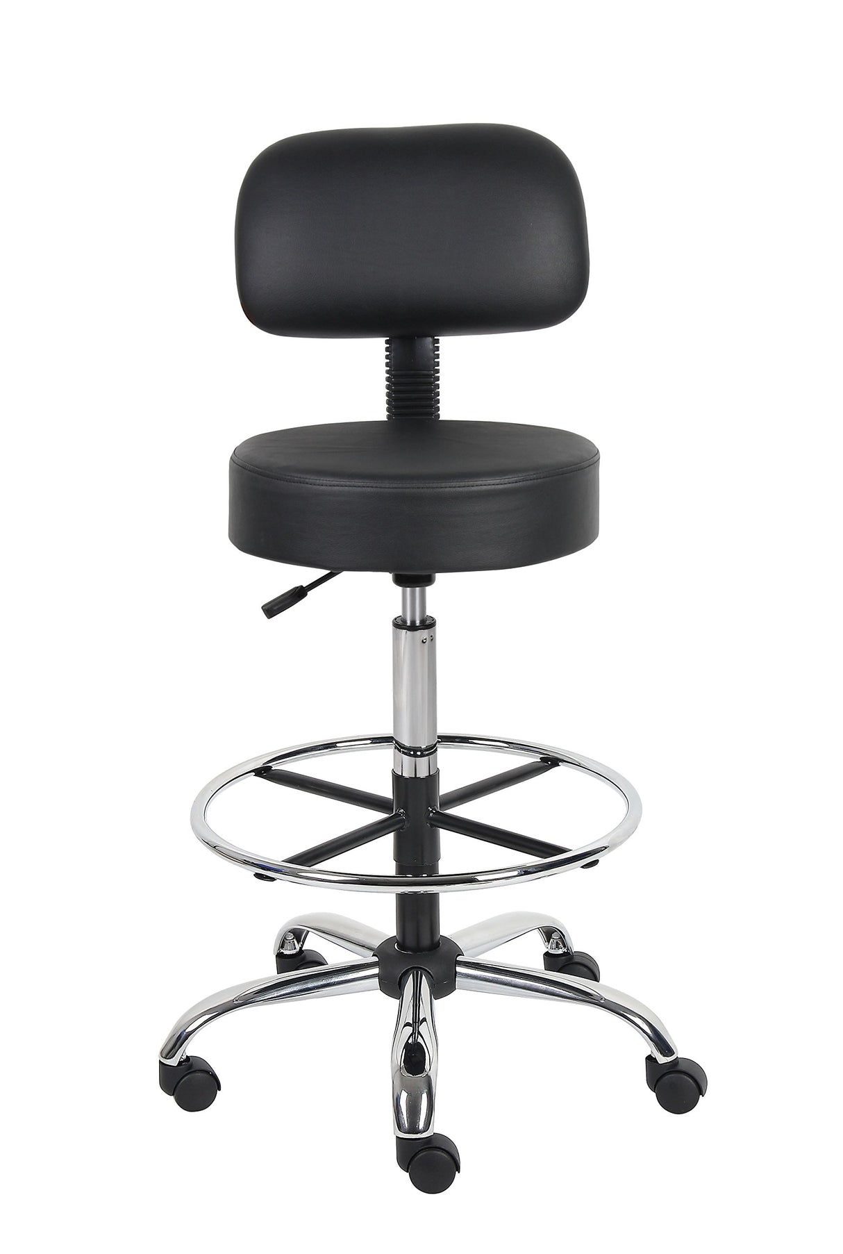 Boss Office Products Be Well Medical Spa Drafting Sool with Back in Black Boss Office Products