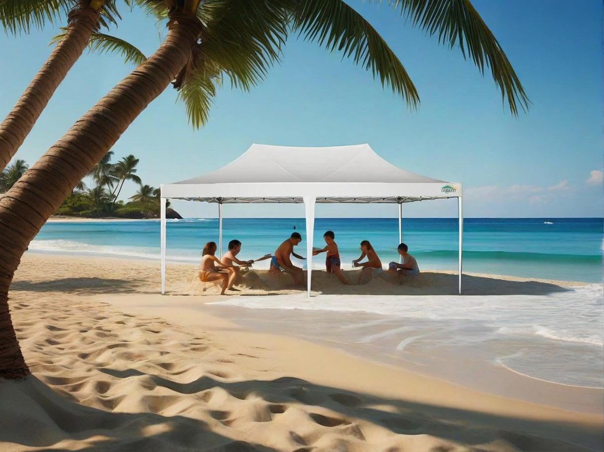 COBIZI Canopy 10x20 Pop Up Canopy Tent with 6 Sidewalls 3.0, Wedding Party Tent Outdoor Gazebos UV50+ Waterproof Canopy Tent for Parties, 3 Adjustable Heights, White(Frame Upgraded) COBIZI