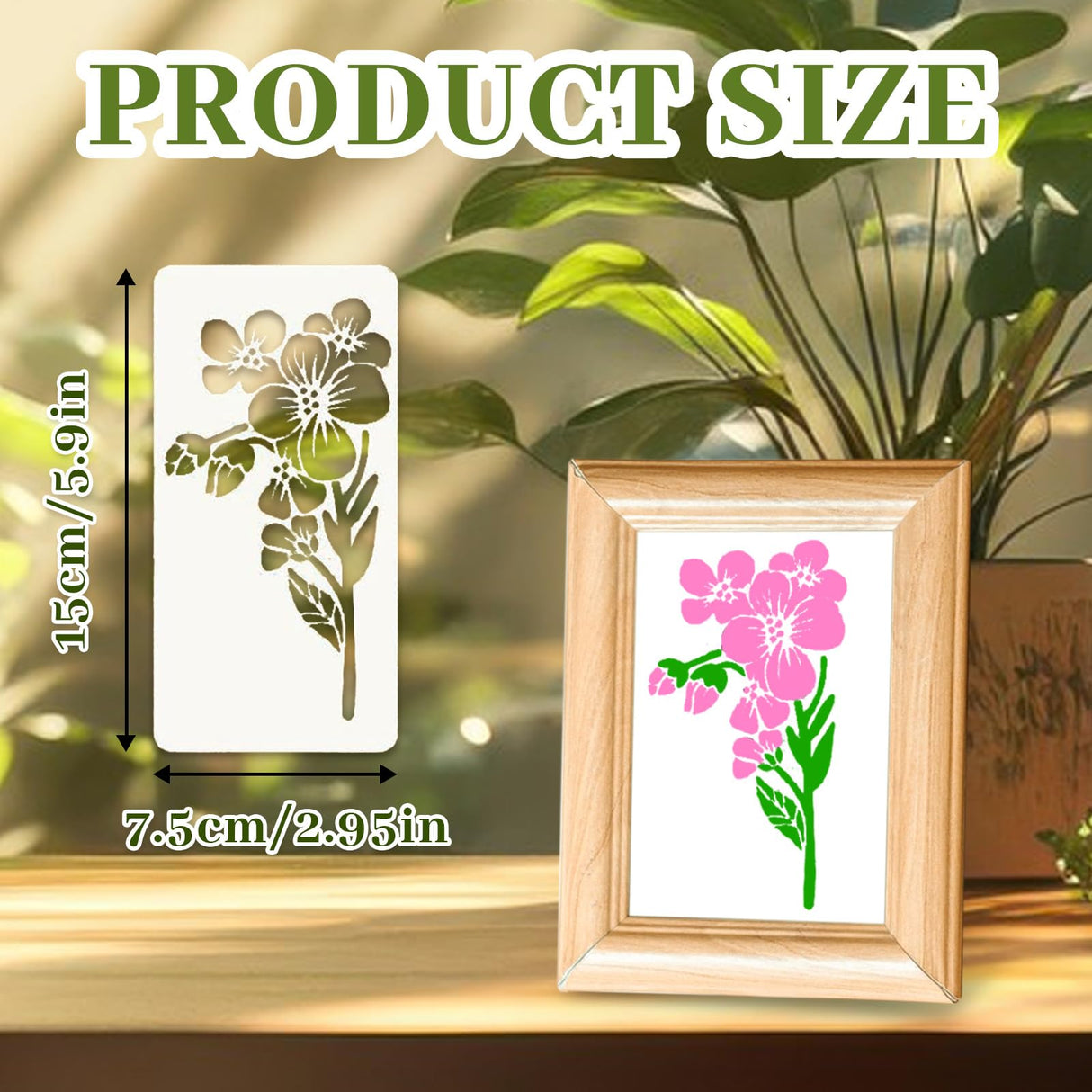 18 Sheet Reusable Flower Stencils for Painting,Stencils for Painting on Wood,Large Floral Stencil Templates with Leaf Vine Designs for DIY Crafts,Home Decor,Furniture Art starfa lab