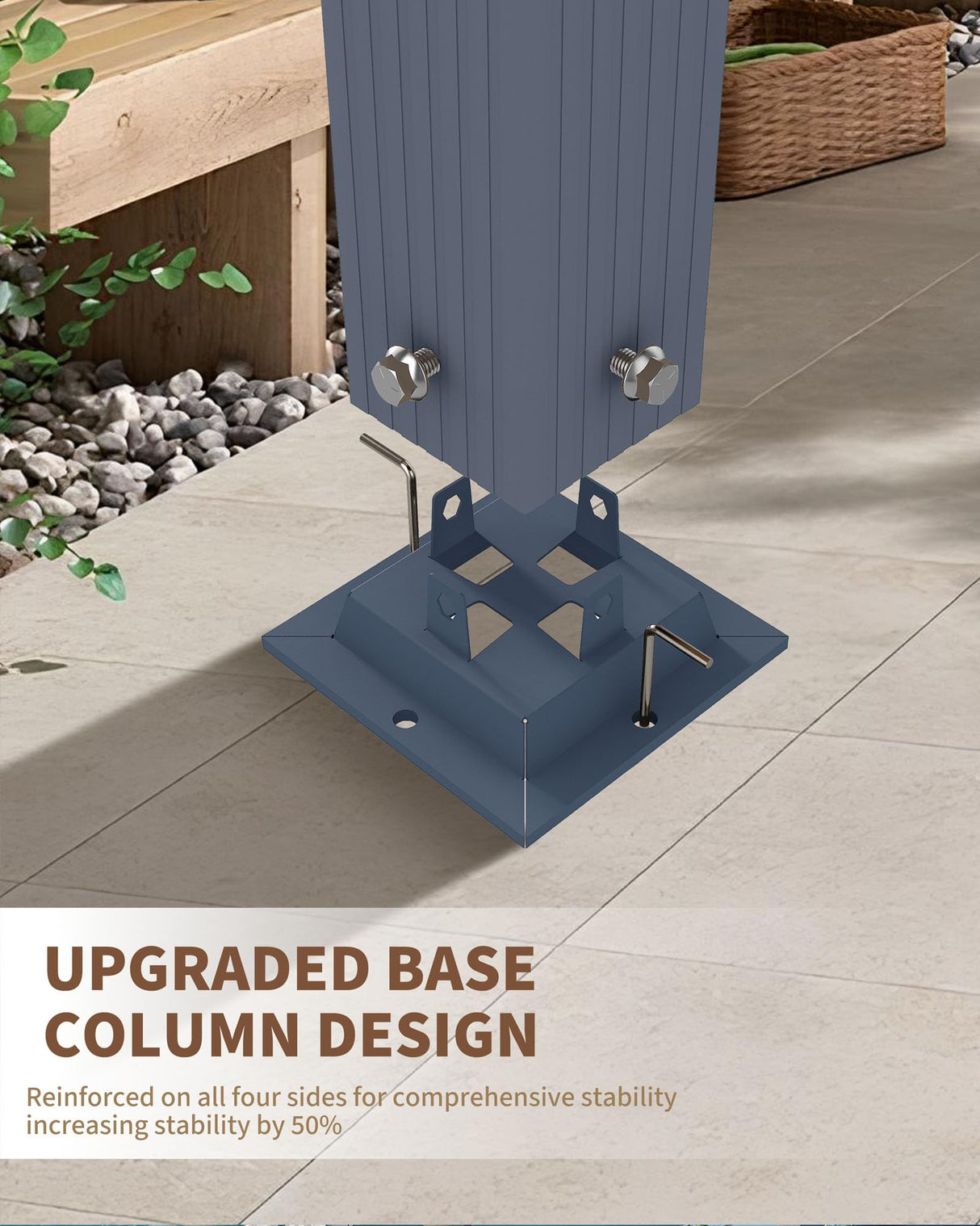 Garvee 10x13 Ft Aluminum Pergola with Retractable Canopy Metal Gazebo for Modern Backyard Deck Porch Grape Trellis(Khaki) Garvee