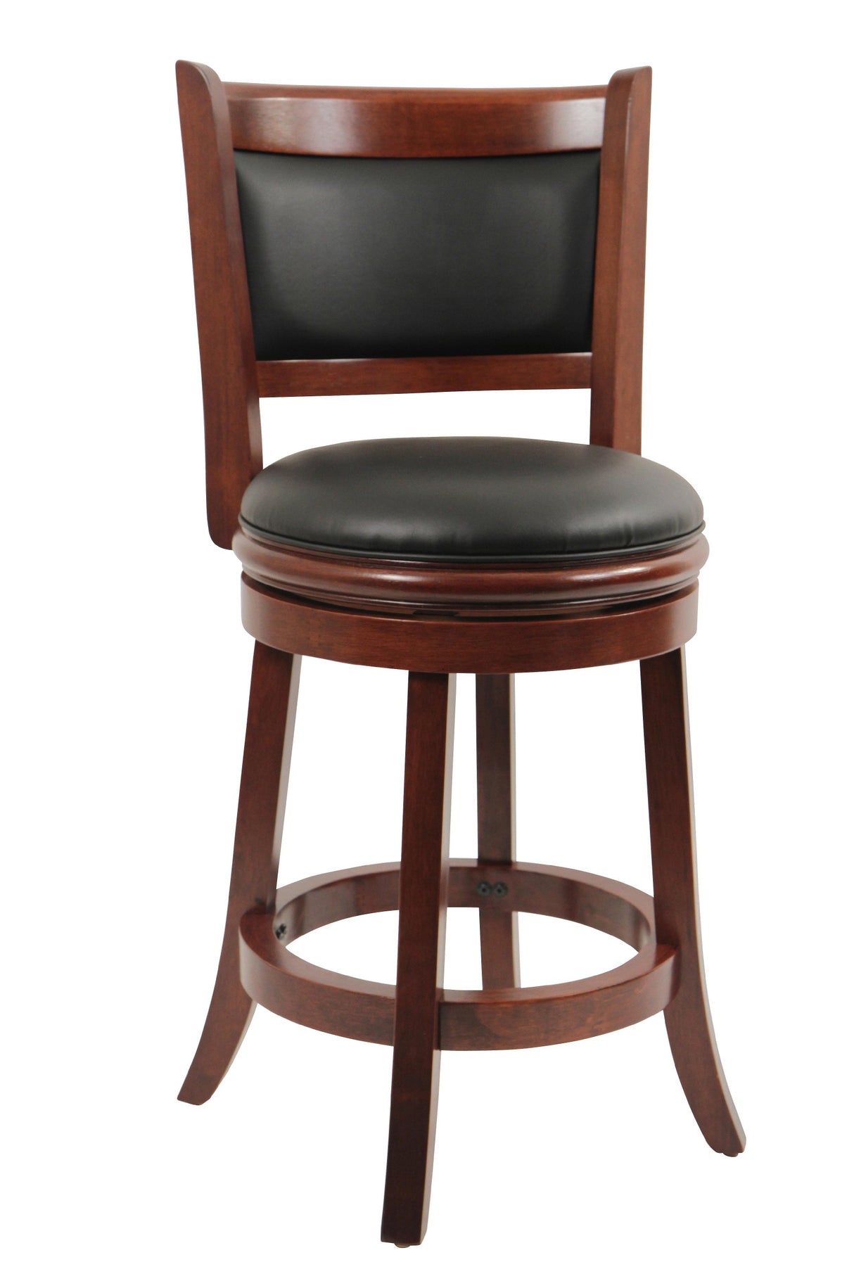 Boraam Augusta Counter Height Swivel Stool, 24-Inch, 1-Pack, Cherry Boraam