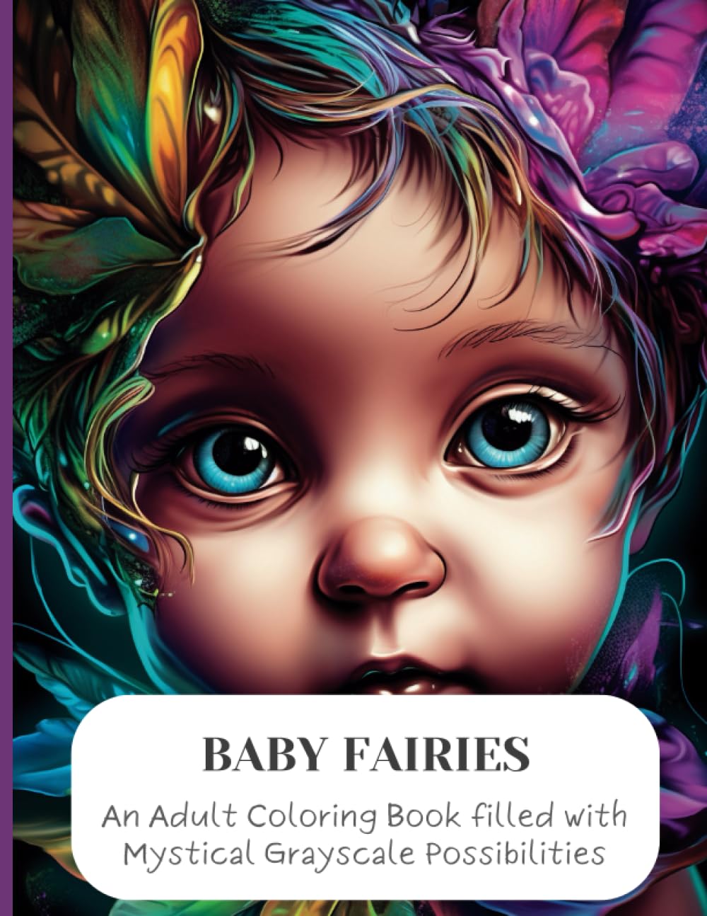 Baby Fairies: An Adult Coloring Book filled with Mystical Grayscale Possibilities WoodArtSupply