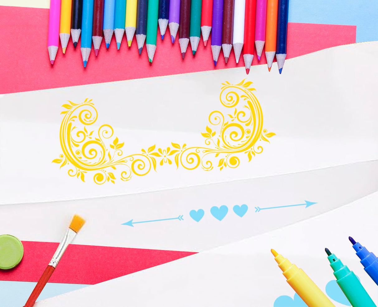 Blank Satin Sashes Penta Angel 2Pcs Plain Pageant Decorate Sashes for Graduation Birthday Bridal Shower Wedding Party DIY Supplies (White) PENTA ANGEL