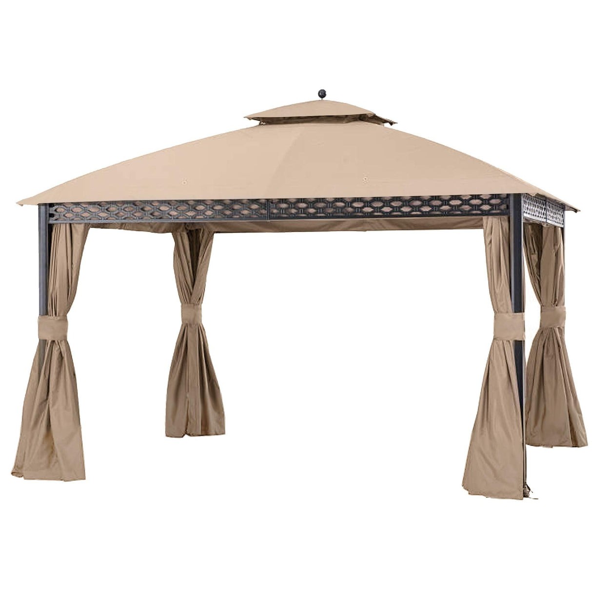 Garden Winds Replacement Canopy Top Cover for Oakmont Gazebo - 350 - Beige - Model L-GZ1188PST-A Garden Winds