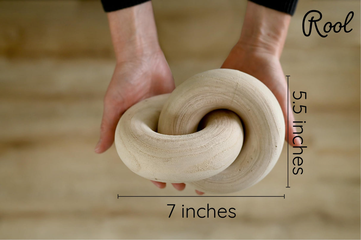 Rool Coffee Table Decor Book Shelf Decor Accents Home Decor Console Table Decor Items Living Room Wood Knot Decor Chain Link Decor Beige Rool