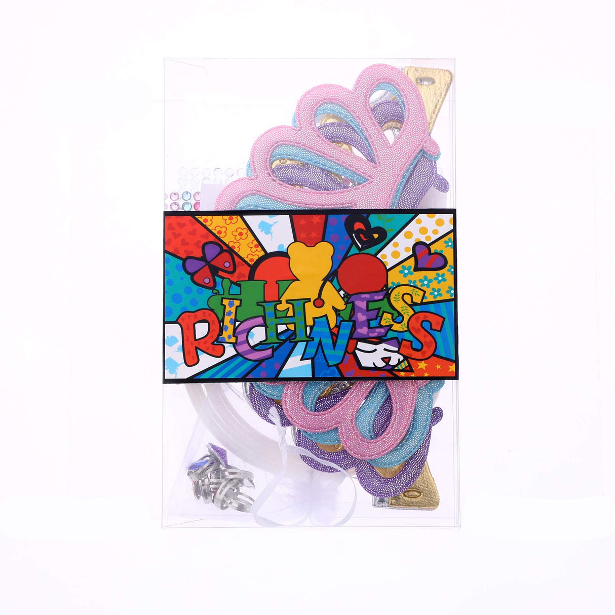 Richness DIY Party Crowns Foam Kids Tiaras Make Your Own Crowns with Jewel Stickers Party Favors for Kids Pack of 6 RICHNESS