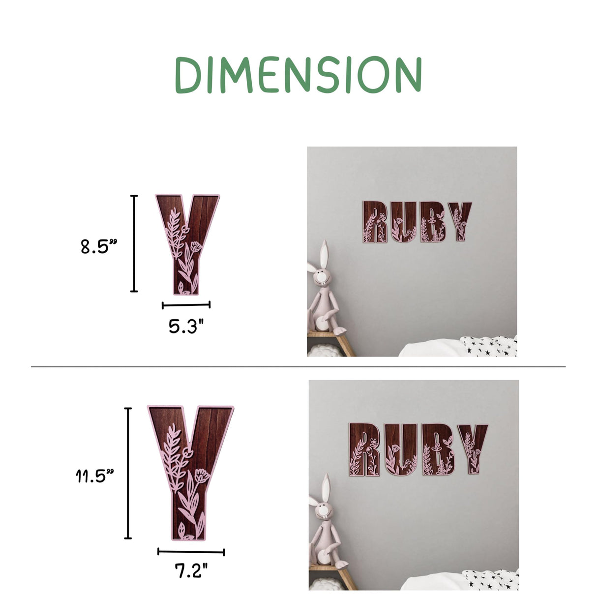 Personalized Wooden Name Sign for nursery, Wall letters Customized Name Sign Baby Room Decor, Baby Nursery Name Sign Wood Signs Personalized Baby Name Sign, Personalized Name Sign Wooden Baby Sign MONTOJOY