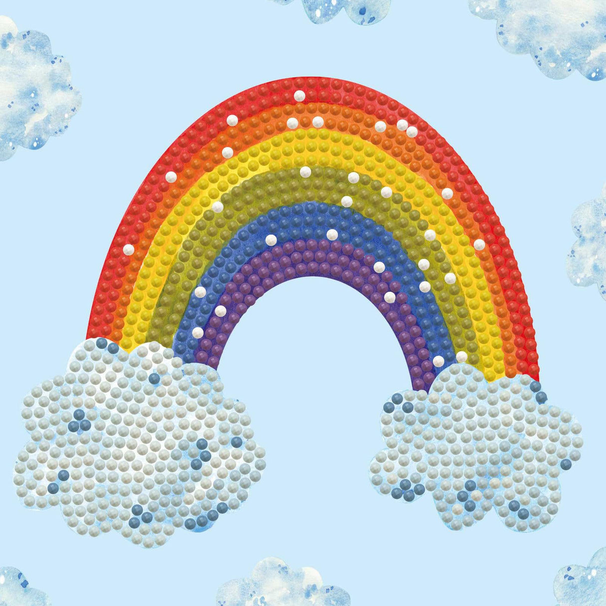 DIAMOND DOTZ Rainbow Smile Diamond Painting Kits for Adults - Diamond Art Kits a Relaxing Creative Craft Kit with Dotz Gems 5.9x5.9 DIAMOND DOTZ