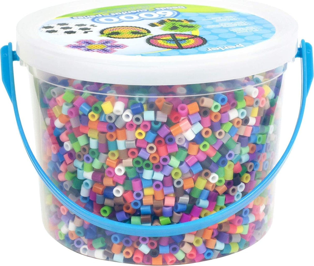Perler Multi Mix Assorted Fuse Bead Bucket, 6000 pcs Perler