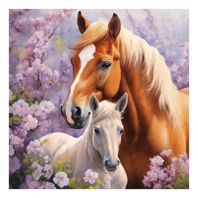 SJUTOUCI Horse Diamond Painting Kits for Adults, Diamond Art Kits for Beginners, 5D DIY Diamond Dot Art, Full Drill Gem Craft for Home Decor 12x12 inch