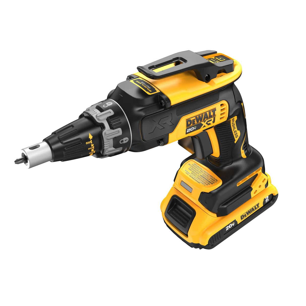 DEWALT 20V Max Drywall Screwgun with (2) 2Ah Batteries and Charger (DCF630D2) DEWALT