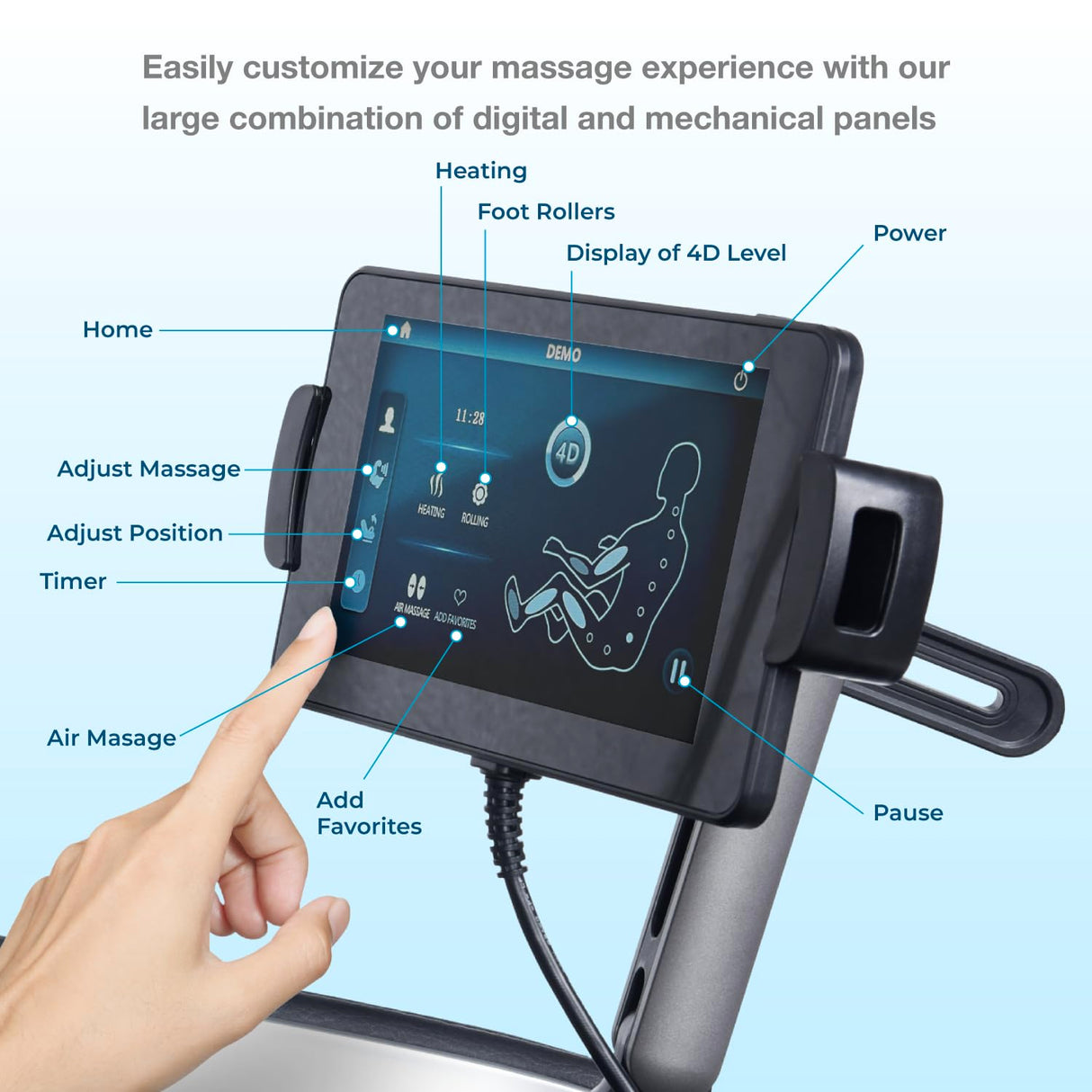 Osaki Vibe 4D l 4D Massage Mechanism l Automatic Body Scan l Deep Calf-Kneading l Space-Saving Technology l 3-Stage Zero Gravity l 32-Cell Full Body Air Massage Osaki