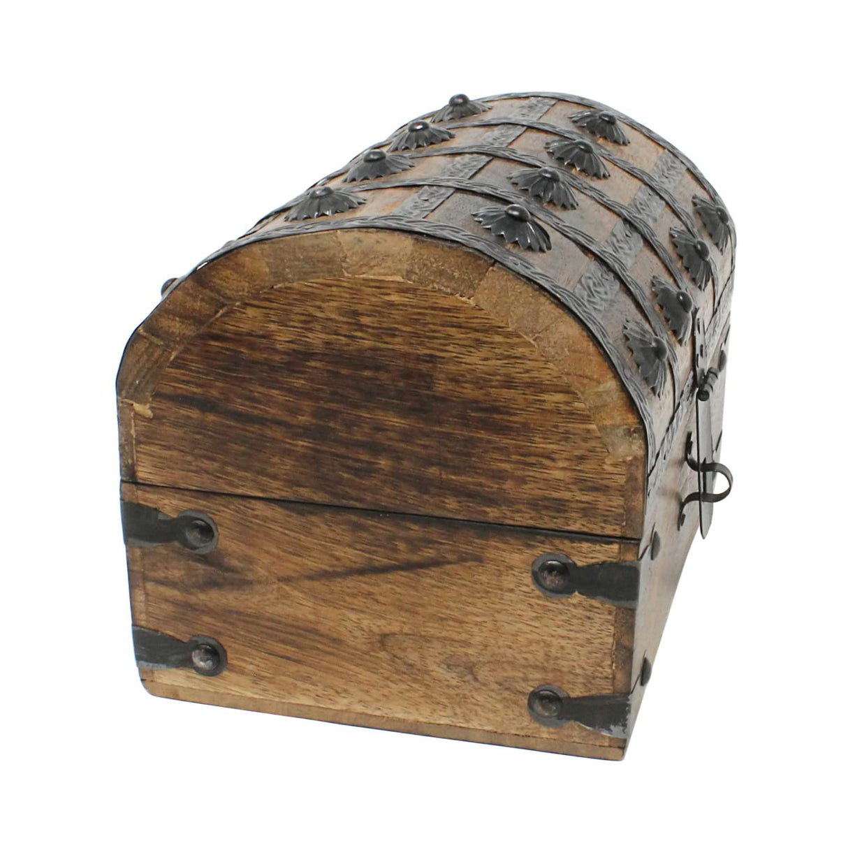 Nautical Cove Treasure Chest Keepsake and Decorative Wood Box - Storage Box Large (8x6x6) Nautical Cove