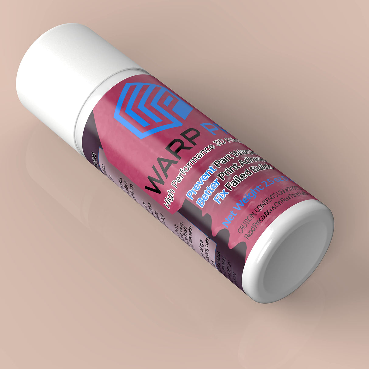 Warp Pro – 3D Printer Bed Adhesive Aerosol Glue Spray – Fix 3D Print Warping - No More Glue Sticks - Spray on, Water Washable, Adhesive Solution for All Filament 3D Printer Build Plates Brick Shield