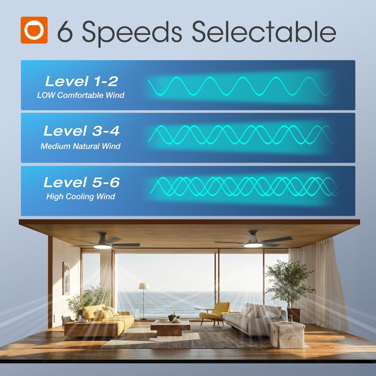 addlon Ceiling Fans with Lights, 52 inch Flush Mount Ceiling fan with Remote Control, Wall Remote, Reversible, 5CCT, Dimmable, Noiseless DC Motor, Black Low Profile Ceiling Fan for Bedroom, Farmhouse addlon